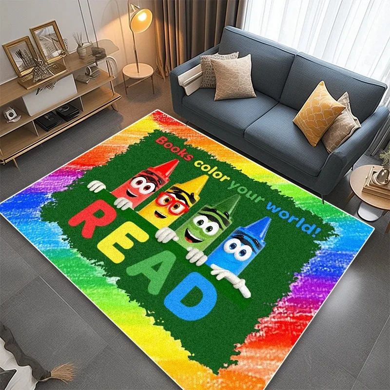

Cute Children Carpet for Living Room Decoration Home Non-slip Cartoon Rug Baby Bedroom Bedside Tatami Soft Play Mat Customizable