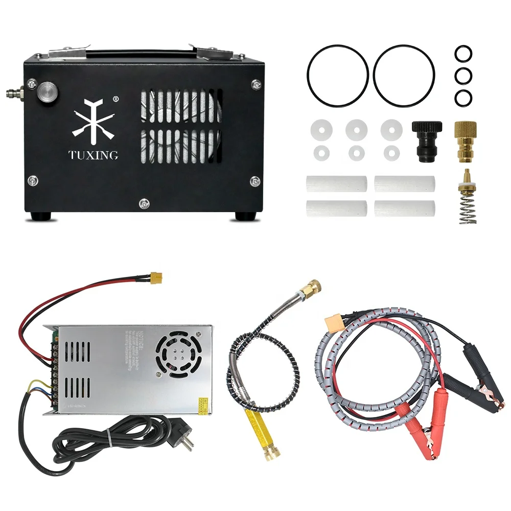 12V High Pressure 110V 220V Electric 300bar 4500psi Pump   Snorkeling  Air Compressor For Gas Cylinder