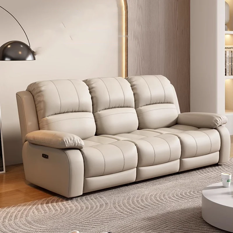 Wielofunkcyjna sofa materiałowa Elektryczny apartament Inteligentna biała sofa Duża designerska sofa Sillon Relax Rozkładane meble do salonu