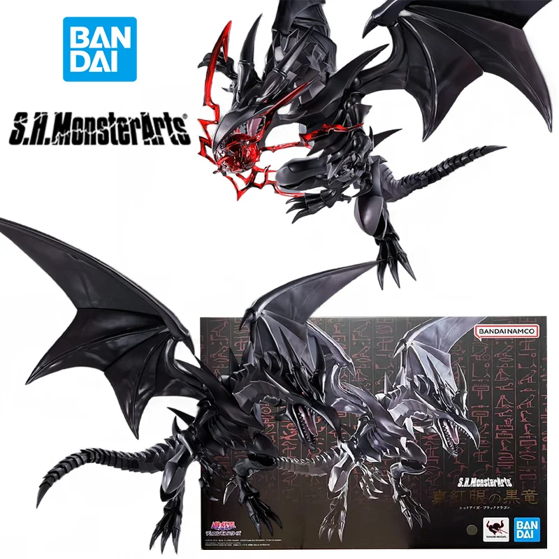 

Bandai S.H.Monsterarts Red-Eyes Black Dragon Yu-Gi-Oh! Duel Monsters 22Cm Anime Original Action Figure Model Toy Gift Collection