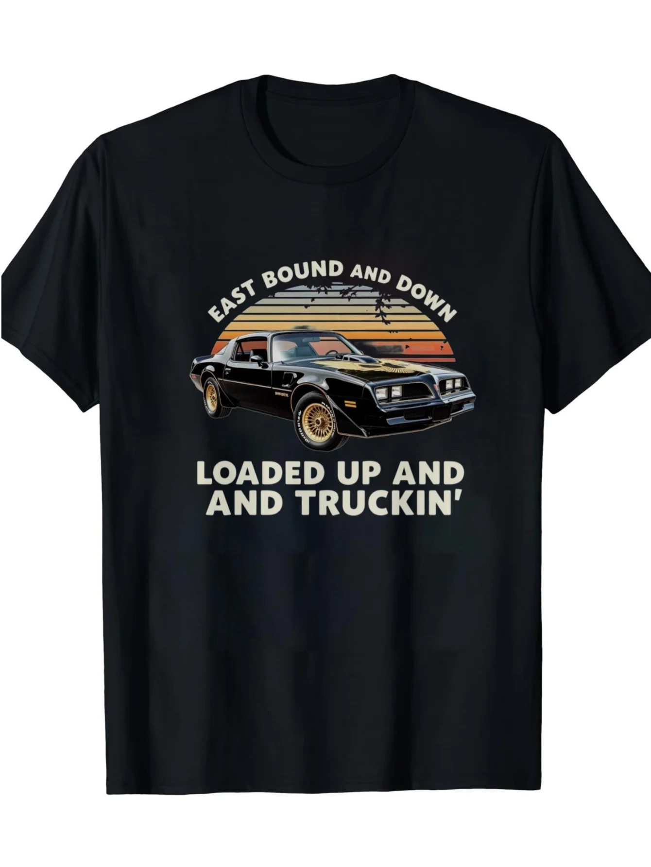 

Vintage 1977 Bandit "East Bound" Retro Truck T-Shirt 100% Cotton O-Neck Short Sleeve Summer Casual Mens T-shirt Streetwear