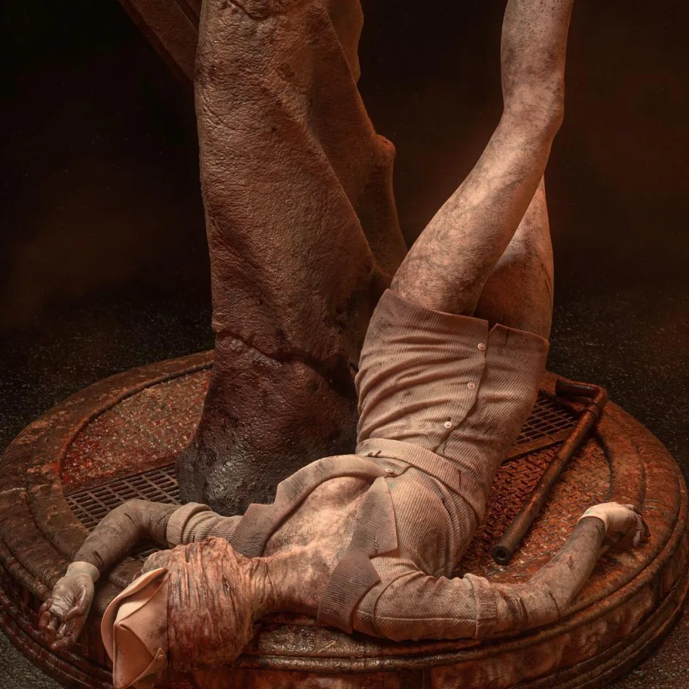 3D Printed Model White Mold Pyramid Head 17CM/21CM/26CM Self-assembly DIY Coloring Figurines Decoration Crafts Miniatures view 6