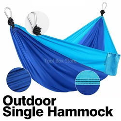 Portable Hanging Bed Quick Set Up Hiking Camping Hammock Single Double Outdoor Hanging Bed Sleeping Swing Tourist Hammock
