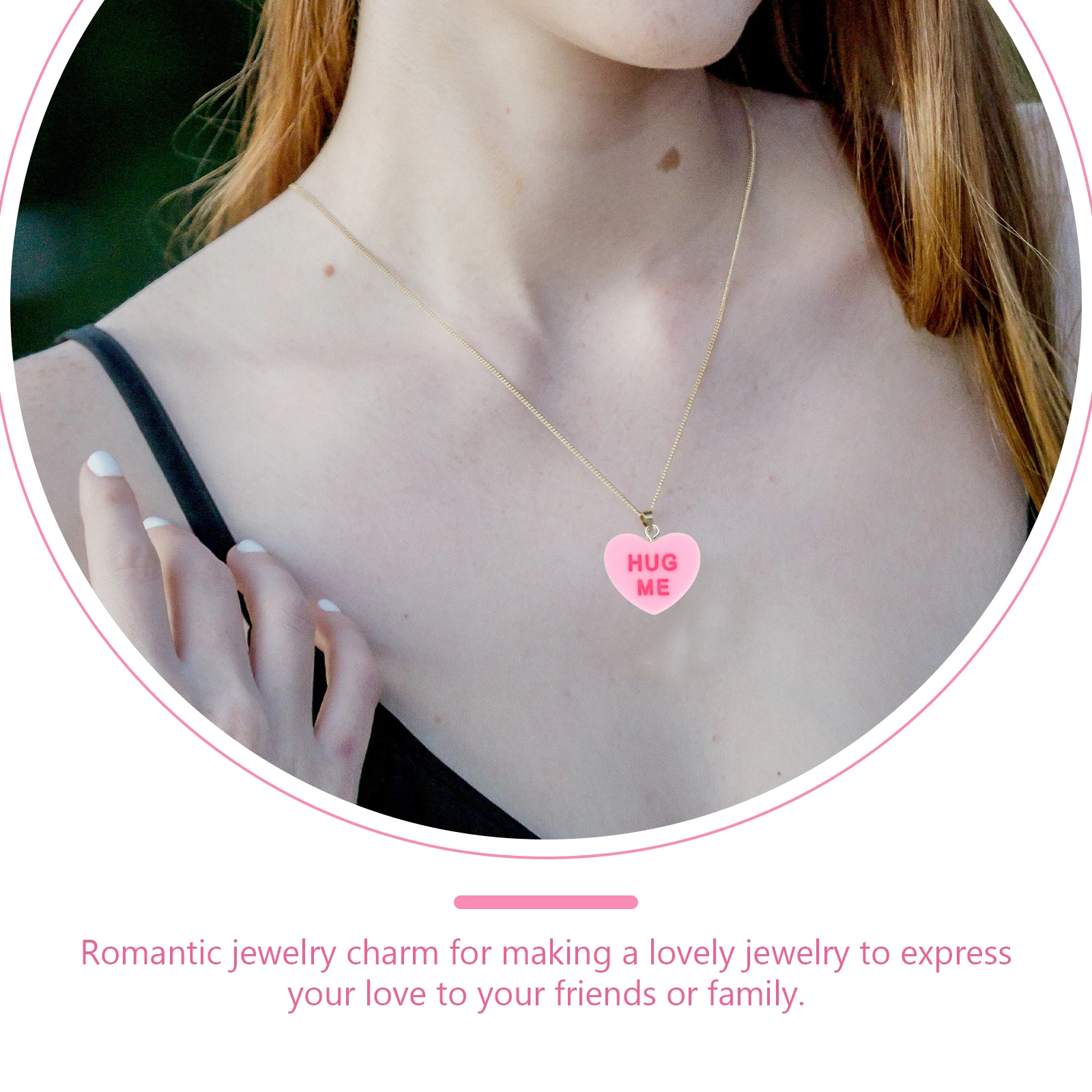 

14Pcs Heart Charms for Jewelry Making Supplies Craft Projects DIY Bracelet Necklace Earring Key Chain Valentine Gift Romantic