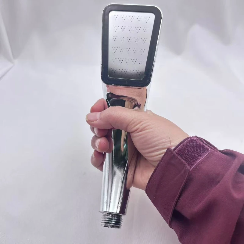 300 Holes Pressurized Showerhead Hand Hold Square Shower Head Water Saving Rainfall Spray Nozzle Bathroom Accessories