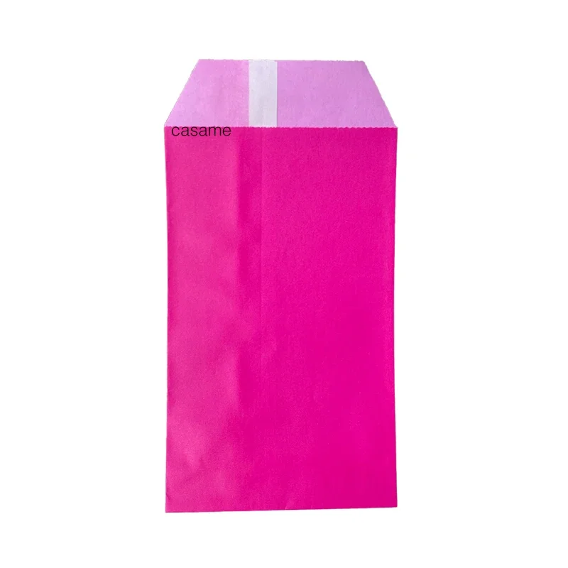 50 stuks mini veelkleurige kraftpapieren zakjes – effen kleur geschenkzakjes voor bruiloften, feesten, uitnodigingen en groet