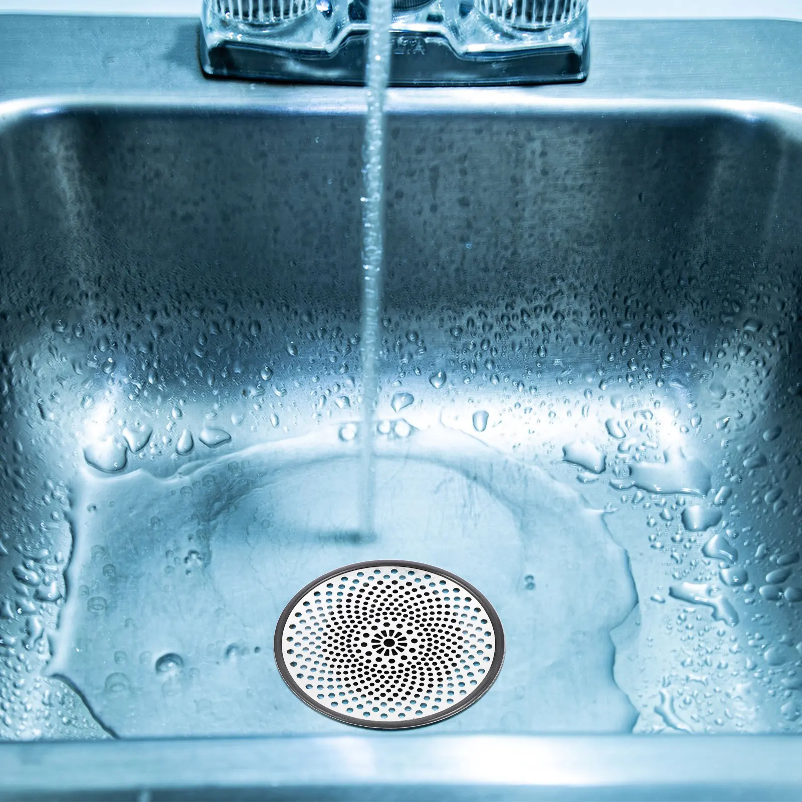 

Stainless Steel Drain Strainer Floor Drain Cover For Bathroom Kitchen Sink Anti-Clog Hair Catcher With Silicone Seal Ring