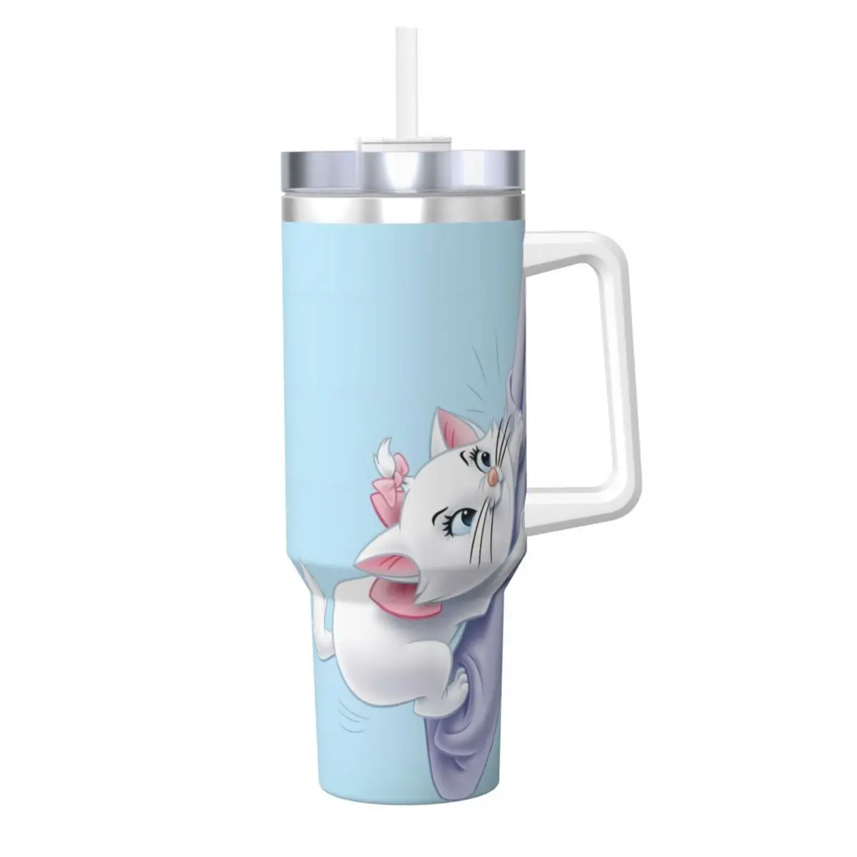 Stainless Steel Tumbler Marie Cat Thermal Mug MINISO Insulated Cold Drink Mugs Cup Camping Custom Water Bottle