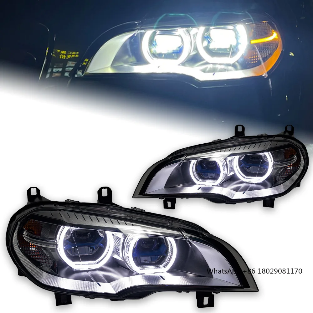 

Car Styling Head Lamp for BMW X5 Headlights 2007-2013 E70 LED Laser Projector Lens Design DRL Signal Lamp Automotive Accessories