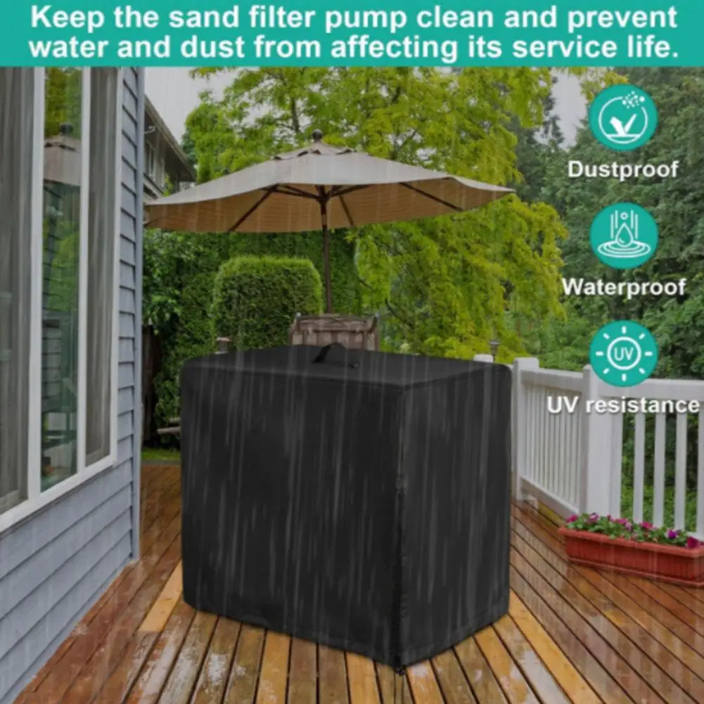 

Pool Pump Cover Waterproof Oxford Cloth Cover For Clear Pool Pump Sand Filter Cover Pool Parts K1A7