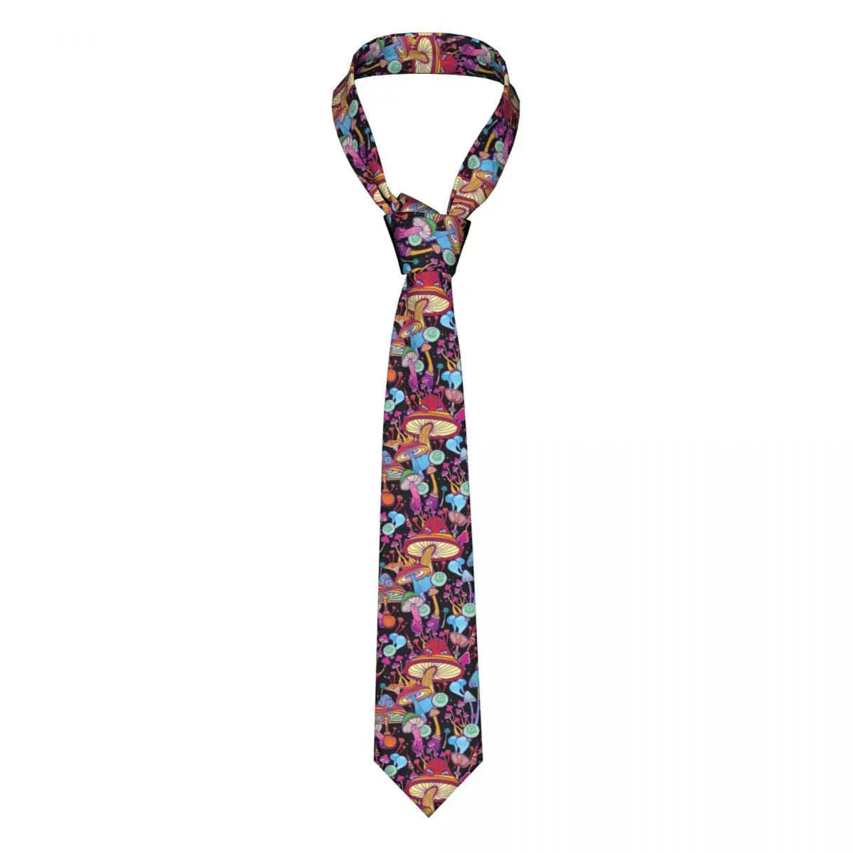 

Formal Skinny Neckties Classic Men's Colorful Mushrooms Wedding Tie Gentleman Narrow