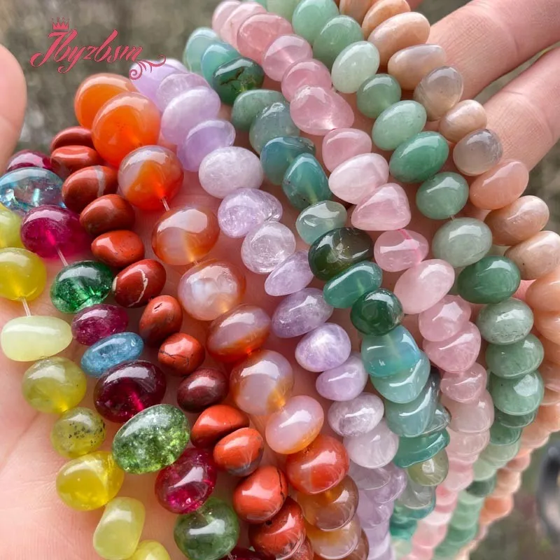 6-9x8-10mm Freeform Irregular Shape Loose Natural Stone Beads For DIY Necklace Bracelets Earring Jewlry Making 15\