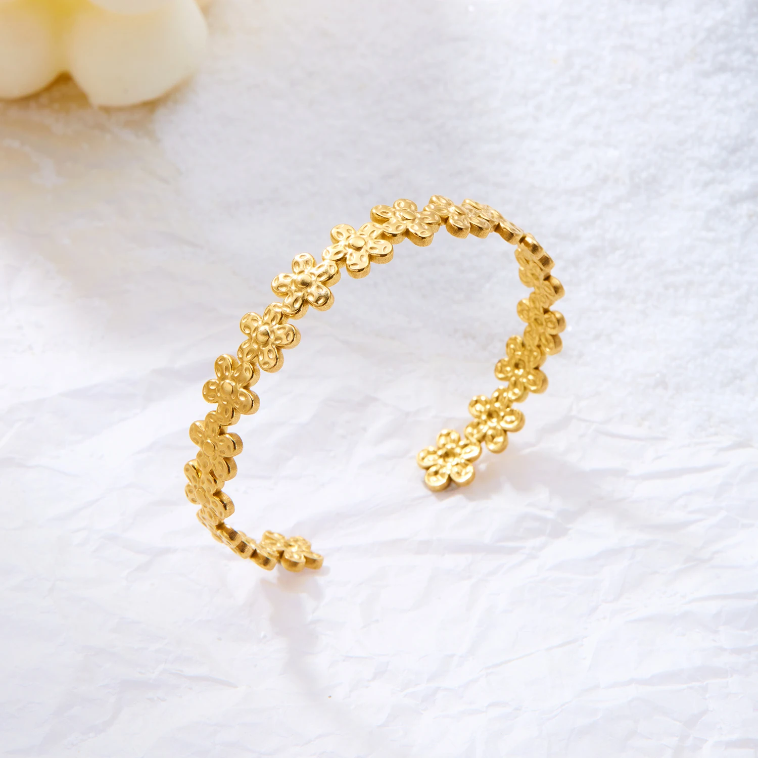 Punk Metall Edelstahl Armbänder Set Für Frauen Böhmen Herz Aushöhlen Offene Einstellbare Manschette Armreif Gold Farbe Schmuck Geschenke – Detail 8