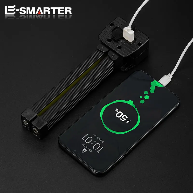 Auto Repair Work Light Strong LED Flashlight Outdoor Multifunctional Camping Reading Lighting Folding COB Portable Lamp image 4