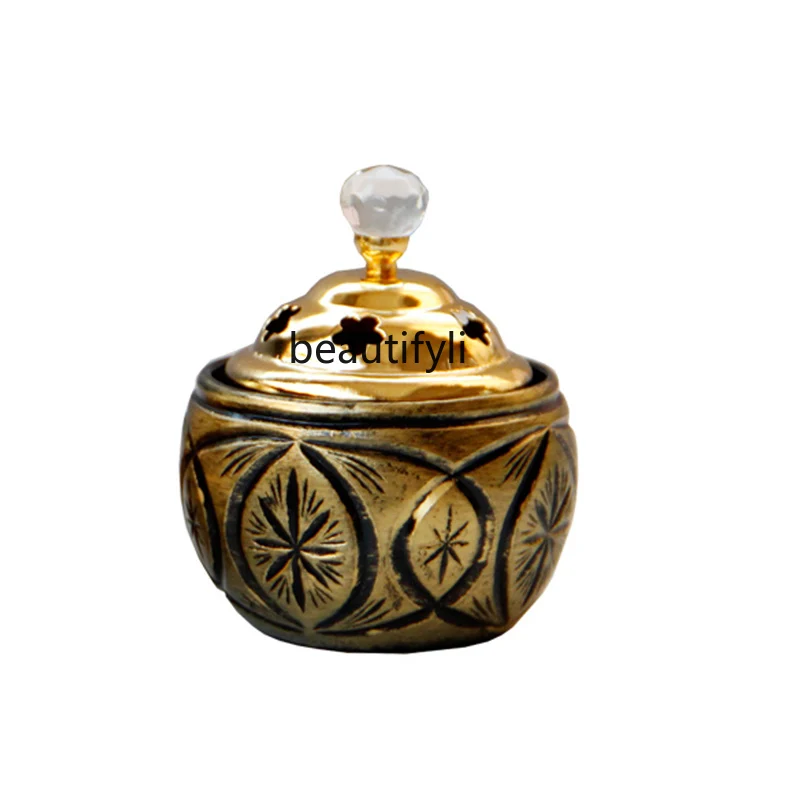 

European-Style Iron Resin Censer Decoration Middle East Incense Burner Desktop Incense Burner Indoor Decoration