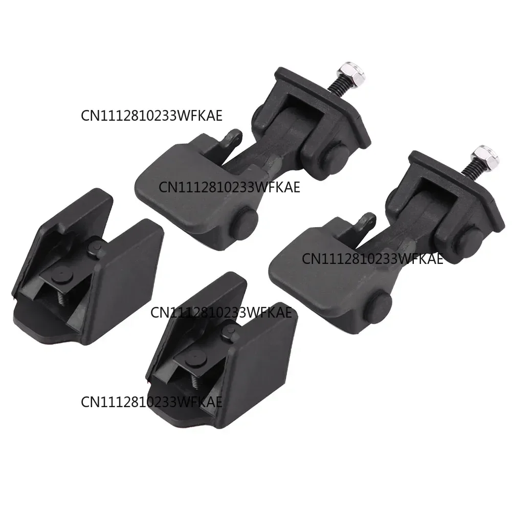Pair Front Hood Latch Safety Catch & Bracket for Jeep Wrangler TJ 1997-2006