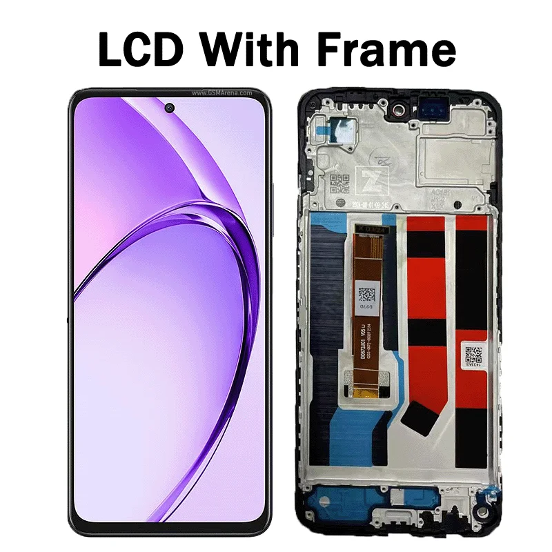 6.  67" IPS LCD Ekran LCD do Oppo A80 CPH2639, Panel Dotykowy Digitizer do Oppo A80 z Ramką — zdjęcie produktu 3
