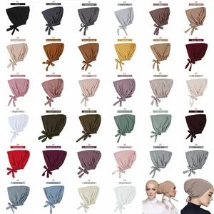 Muslimer Turbanhut Soft Modal Modal, islamische Motorhaube, weibliche Kopfverpackung, innerer Hijab, Jersey Caps, Indien 8 Hauptverkauf Indian Quilt - №5
