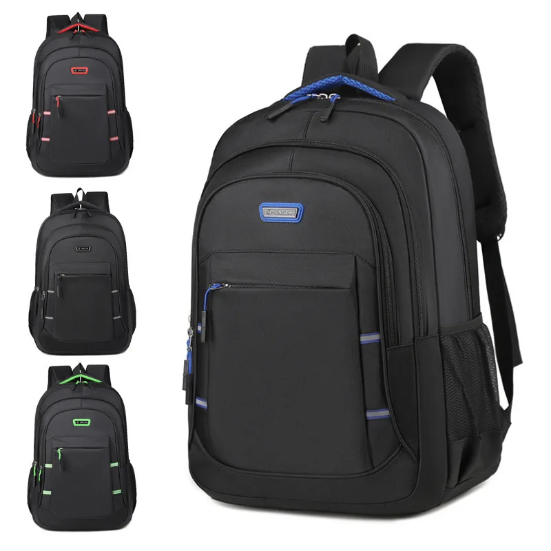 Men's Fashion Backpack Men's Business Commuting Large Capacity Backpack Middle School Multi Layers Double Shoulder Bags On Sale
