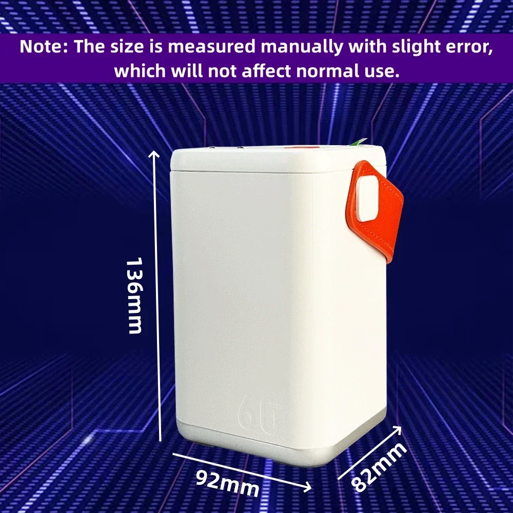 60000mAh Super Large Capacity Power Bank, Mobile Phone, Tablet, Outdoor Camping Emergency Mobile Power Supply 220V