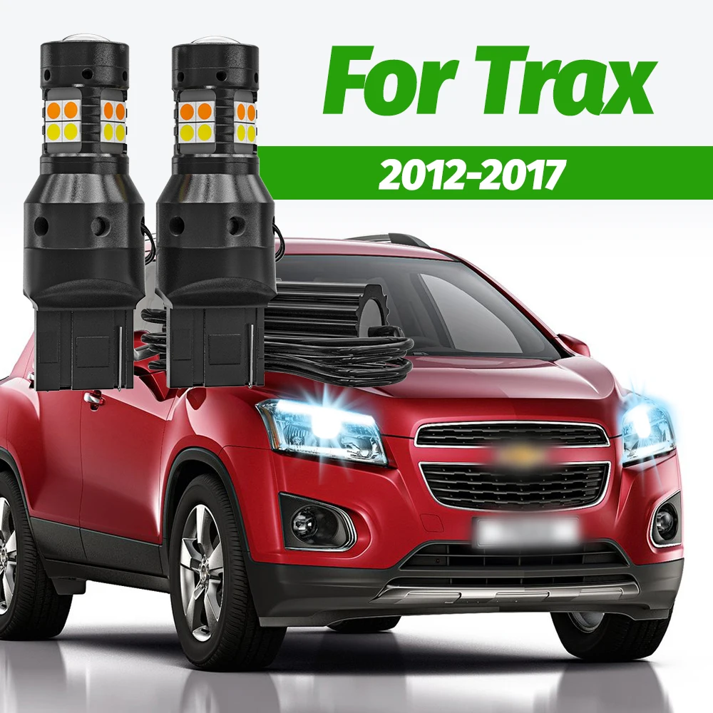 2 Stück Dual-Mode-Blinker + Tagfahrlicht-Zubehör LED DRL für Chevrolet Trax 2012-2017 2013 2014 2015 2016