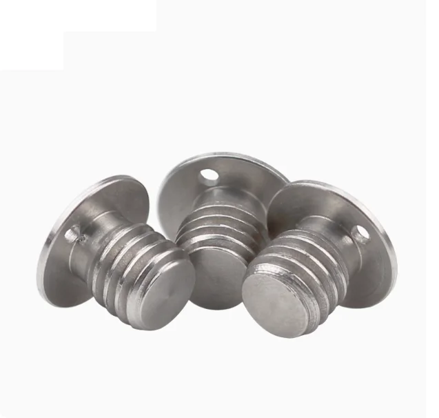 Stainless Steel Tripod Conversion Screw Through Hole 1/4
