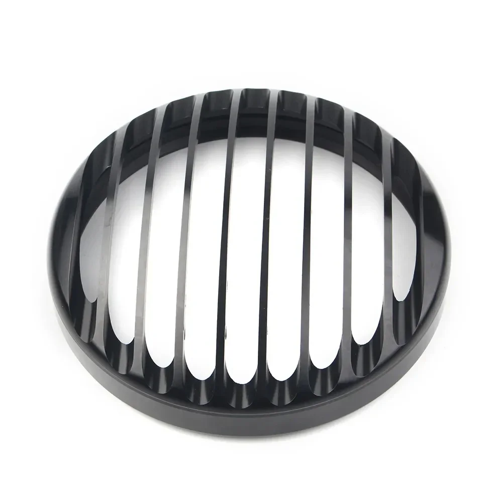 

CNC Motorcycle 5 3/4" 5.75" LED Headlight Grill Cover For Harley Sportster XL 883 1200 XL1200 XL883 X48 2004-Up