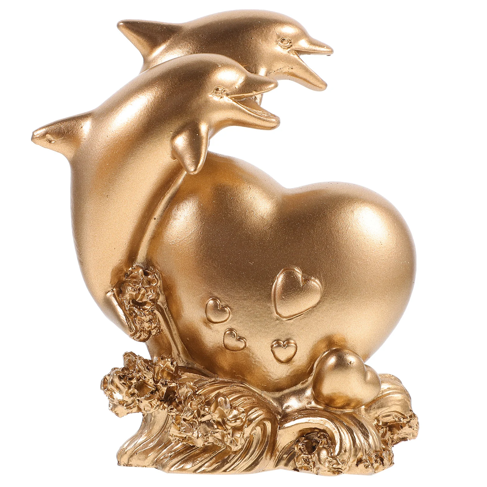 

Resin Dolphin Statue Romantic Atmosphere Versatile Decoration Indoor Room Cabinet Wine Cabinet Bar