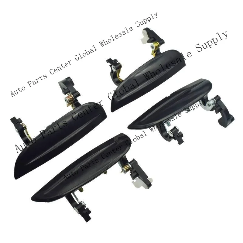 L+ Outside Black & Inside Gray Door Handle Front Rear For 03-05 Kia Rio 82650-FD010