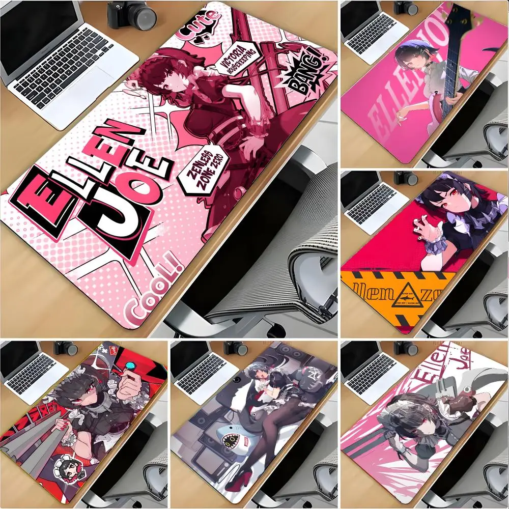 Swift Character E-Ellen Joe ZZZ Mouse Pad Large Mouse Pad Desk Mat Non‑Slip Gaming Board Game Mat with Stitched Edges
