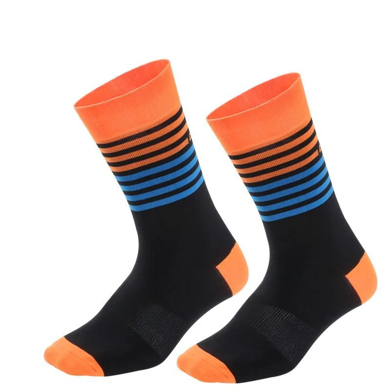 Cycling Socks Cycling Sports Socks Breathable Sweat Wicking Odor Proof Compression Running Socks Basketball Mid Tube Socks