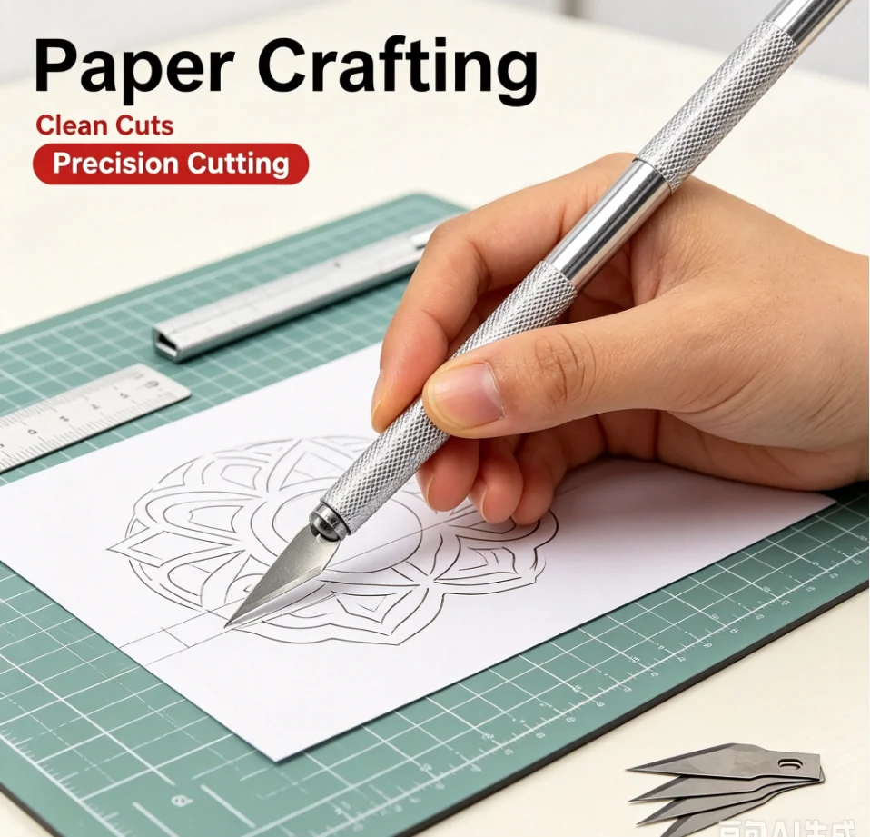 DIY Aluminum Alloy Hand Carving Knife For Model Making Metal Knife Woodcarving Handmade Cutting Paper Carving Tools Accessories