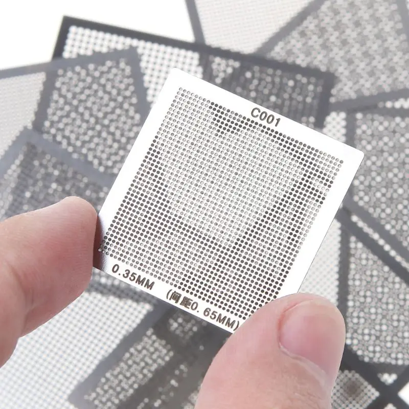 QX2B Heat Reballing Universal Stencils Template Jig For SMT  Chip Rework Repair