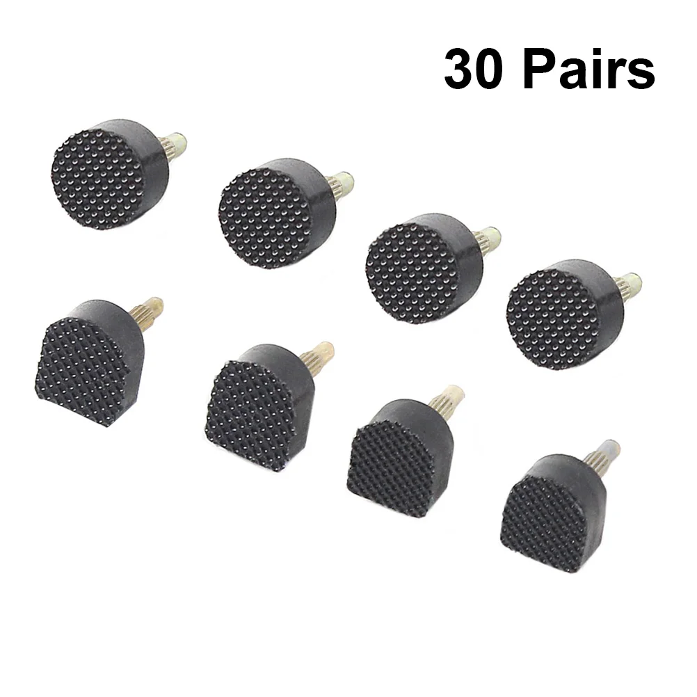 

30 Pairs/Pack Womens Shoes Tips Repair Heels High Black Replacement Tap Women's