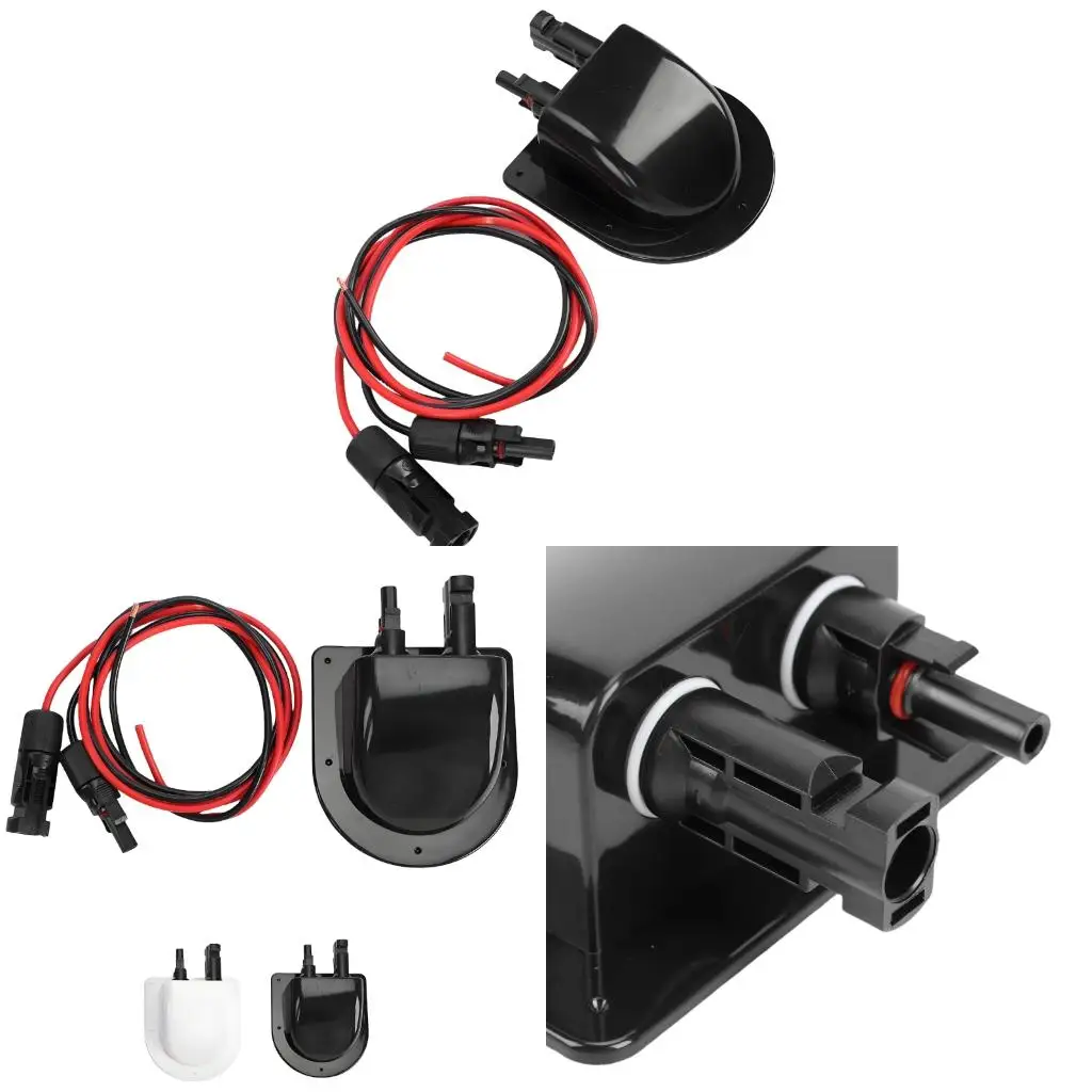 

RVs Photovoltaic Cable Entry Box ABS Cover Cable Entry Gland Box for Campers Roof Solar Panel Wiring Setup