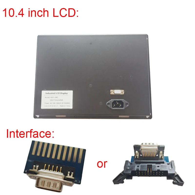 New 10.4 Inch   Replacement For CNC Monitor OKUMA 7000 5000 5020 12 Inch CRT monitor With Cable Power Supply