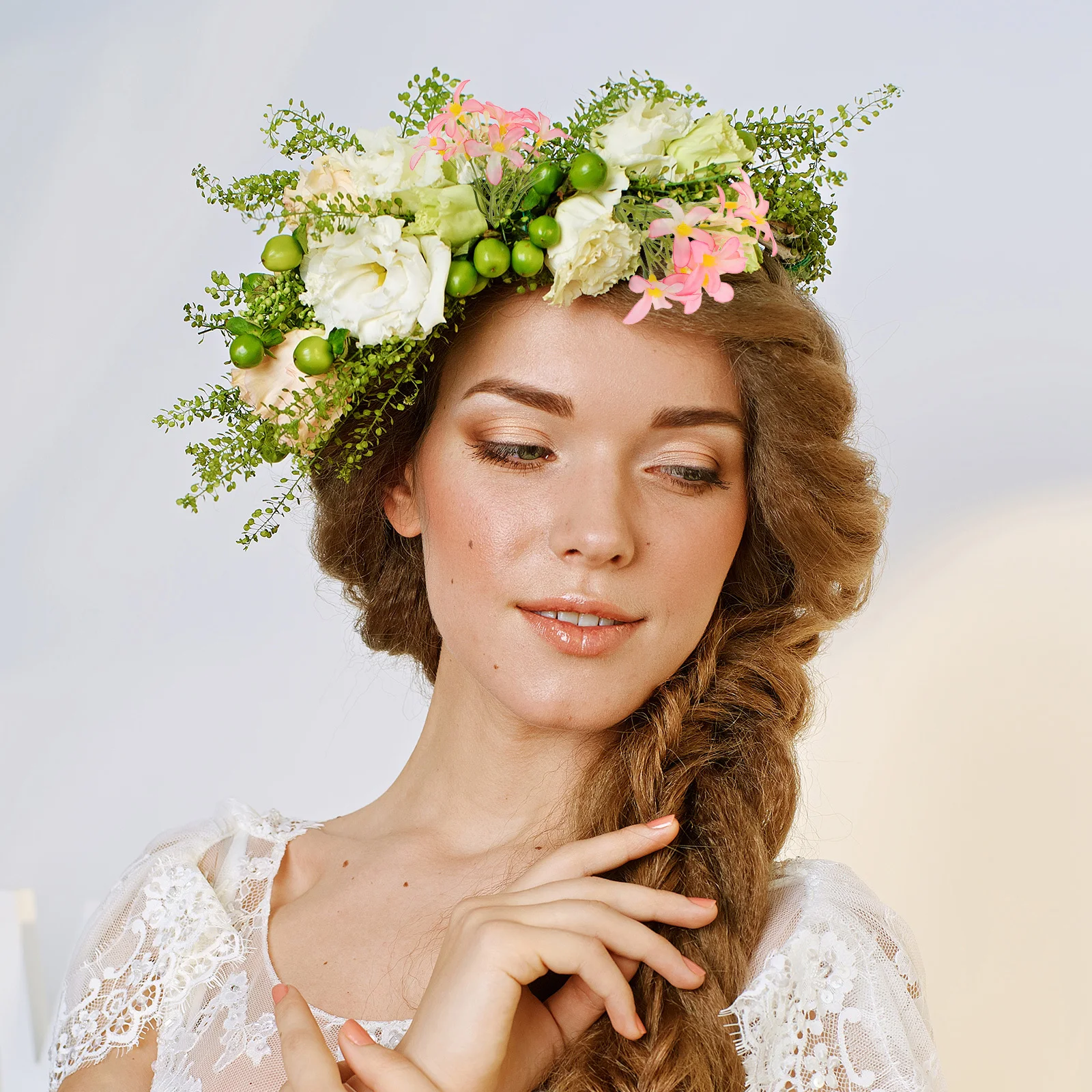 

10Pcs Artificial Lily Faux Flowers Realistic DIY Hair Accessories Ethnic Style Wedding Party Home Decoration Fake Flowers