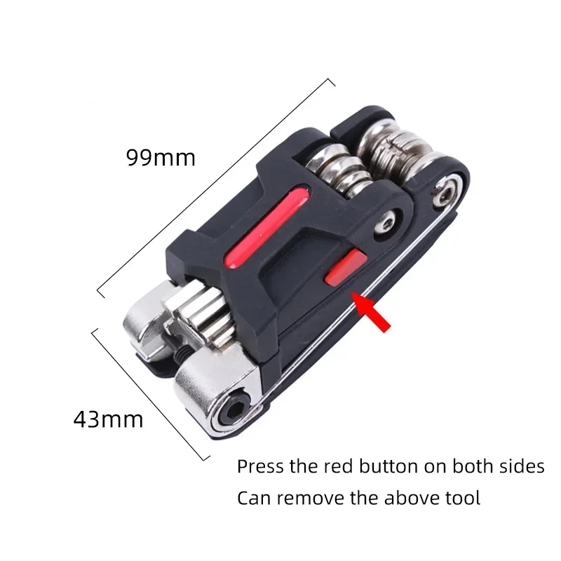 18 In 1 Bike Bicycle Multi Repair Tool Set Kit Hexagon Screwdriver Wrench Set Chain Rivet Mountain Cycle Tool Sets