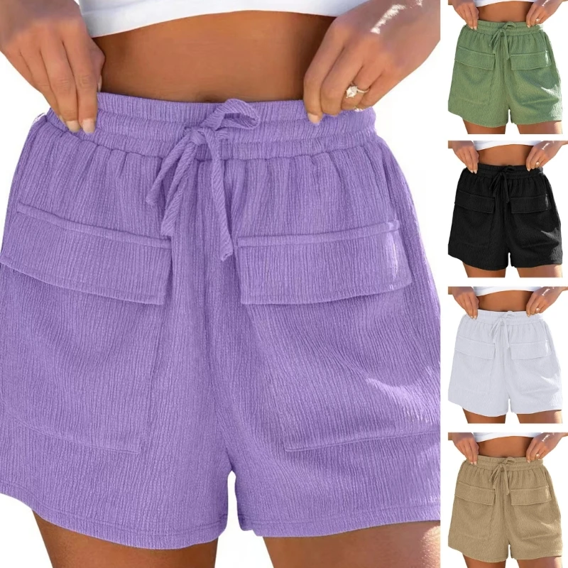 Womens Sweat Shorts Casual Summer Athletic Shorts Elastic High Waist Shorts