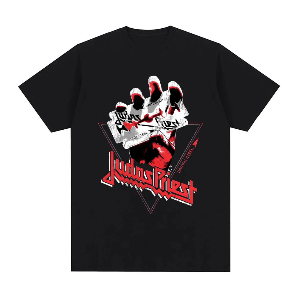 

Judas Priest BANDT Shirt Graphic Printing Hip Hop Cotton Tee-shirt Short Sleeve Gothic Tshirt Unisex High Quality men/women Tops