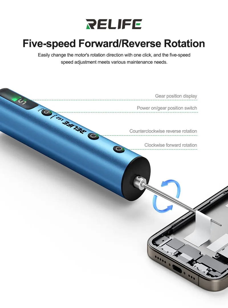 

RELIFE LG2 gear degluing machine does not hurt the screen easily remove the curved surface glue hard glue for mobile phone tool