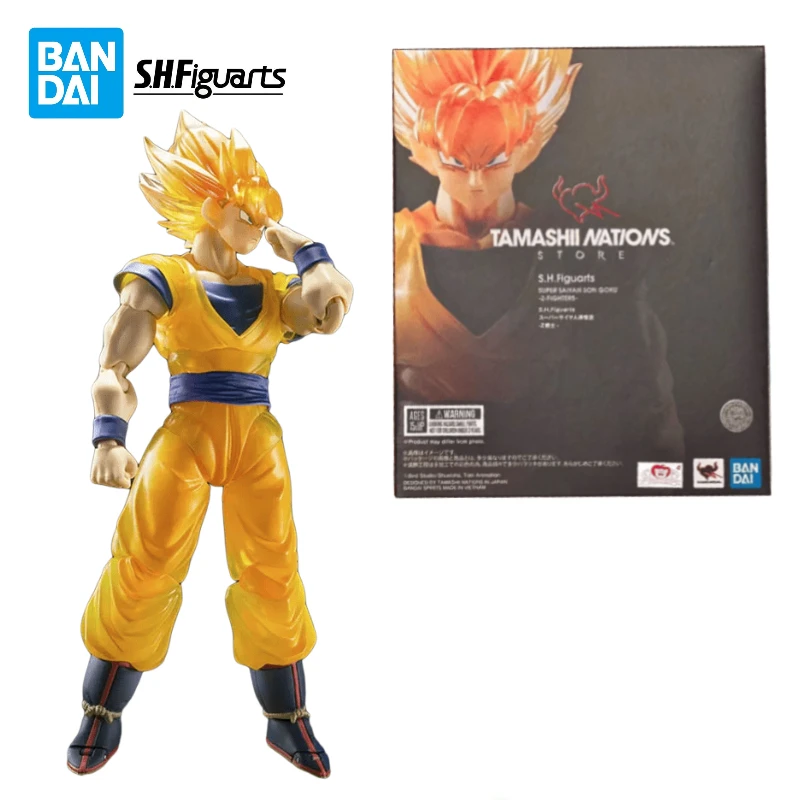 In Stock Original BANDAI S.H.Figuarts SHF Dragon Ball Series Super Saiyan Son Goku -Z Fighter-Anime Action Figures Toys Gifts