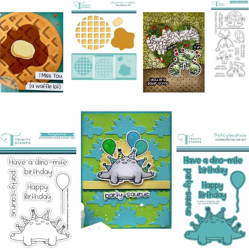 Toaster Card Mouse Waffle Patch Cut Metal Die and Stamp for Scrap Booking Stencil Album Paper DIY Gift Card Decoration Embossed