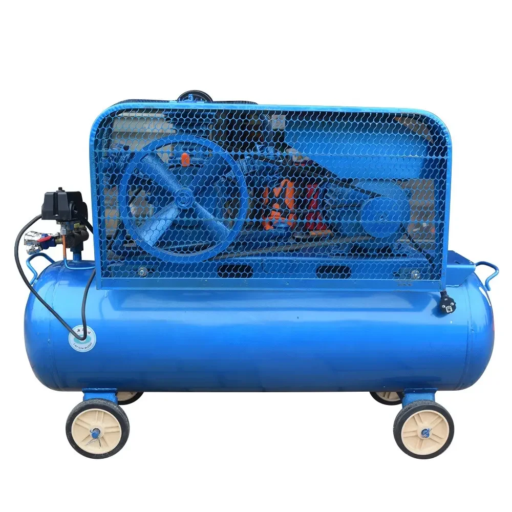 High Pressure Electric Silent Belt Driven Piston Air Pump, Quiet Operation, 12V DC Compressor