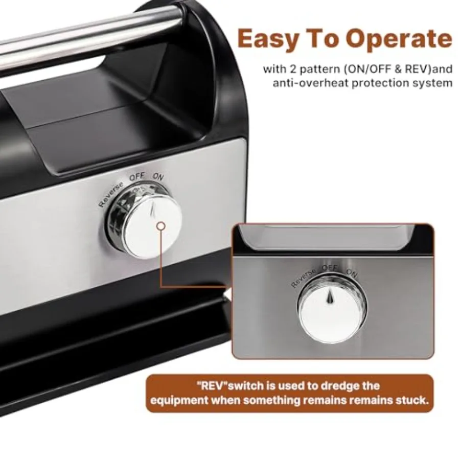 Электрическая мясорубка Макс. 3200 Вт, сверхмощная электрическая мясорубка с набором колбас Kubbe и 4 нержавеющими сталью St