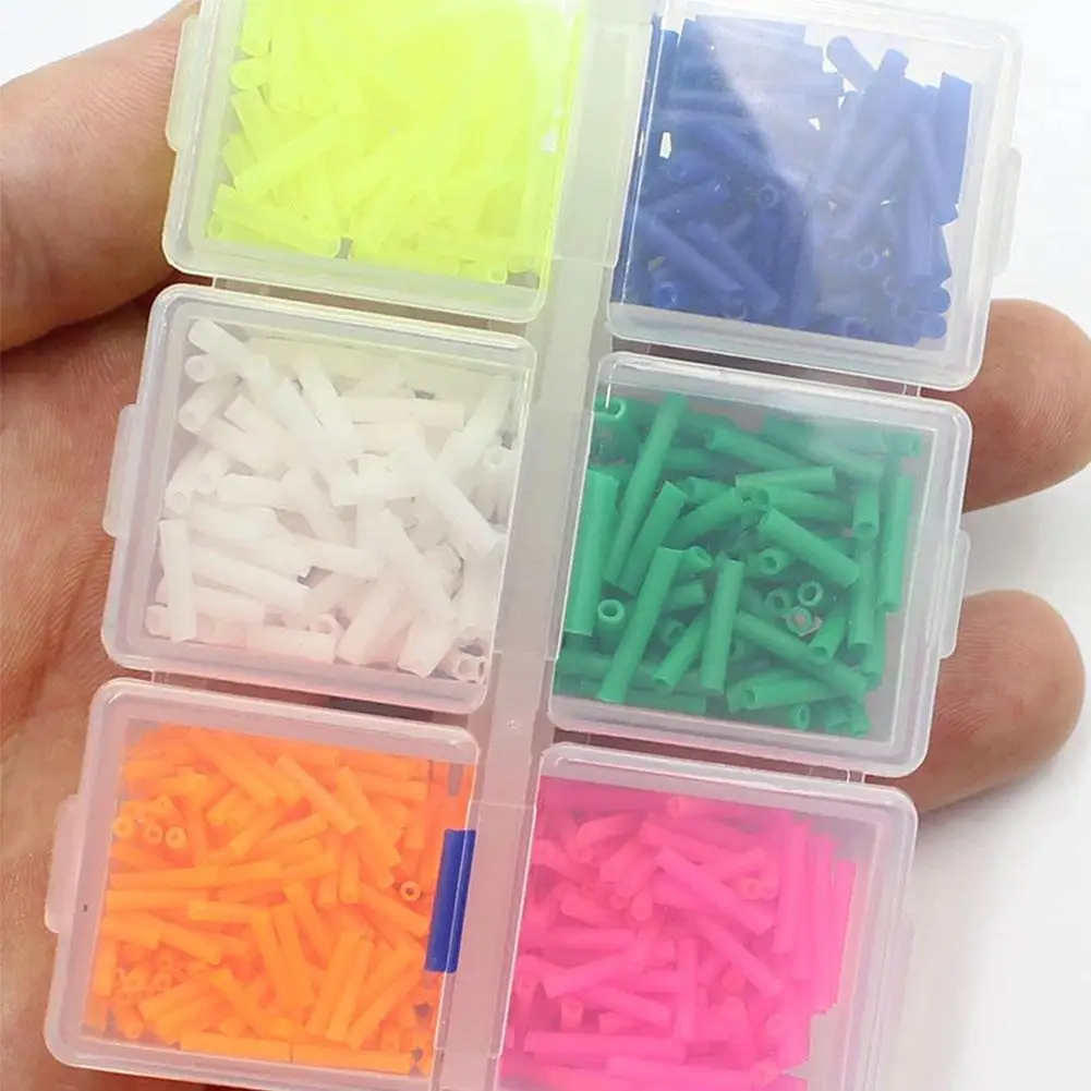 1Box Assorted Pole Float Silicone Pole Floats Carp Rubbers Tackle Sleeves Terminal Fishing Float Rig Coloured Accessories A4A8