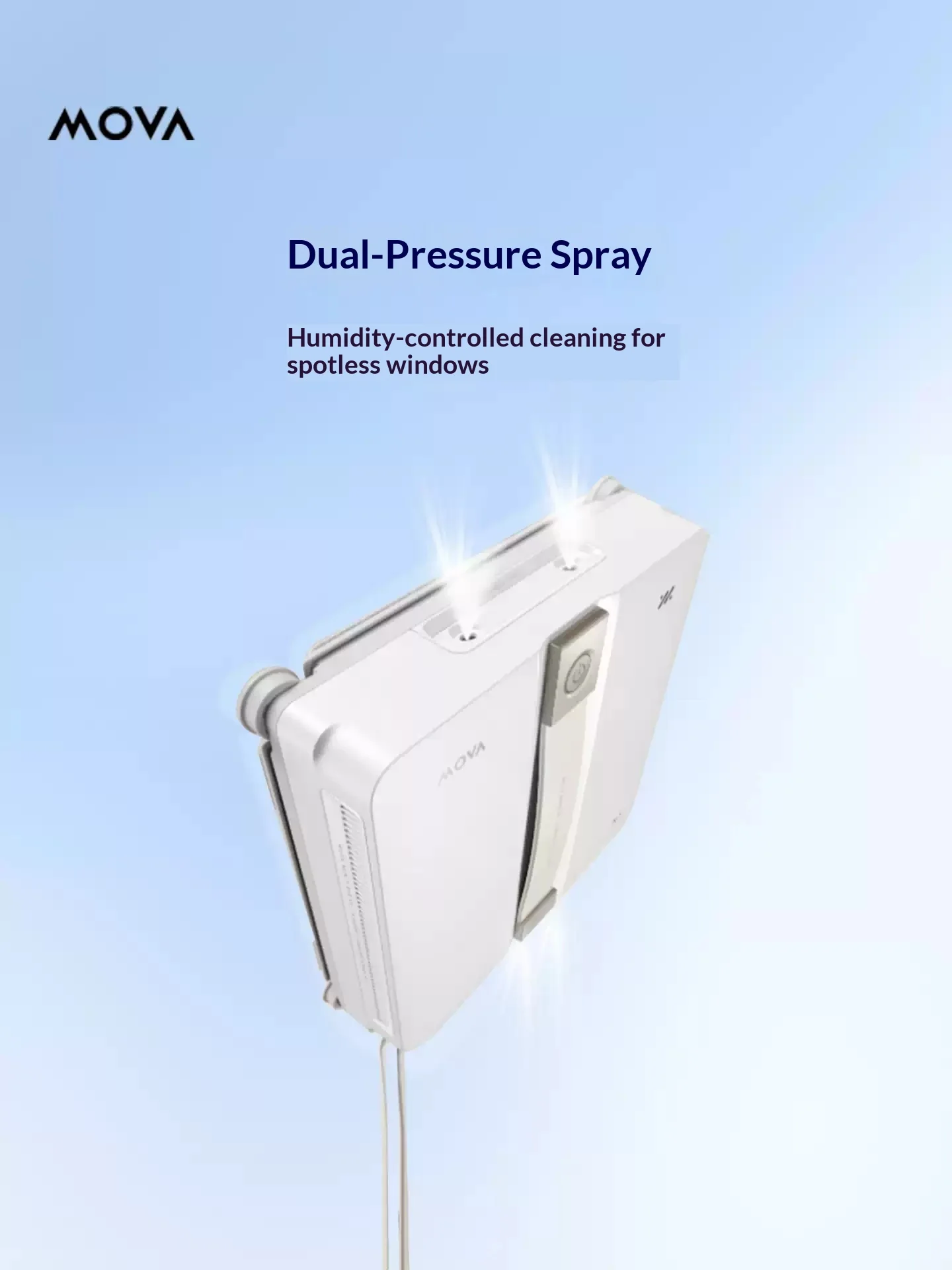 MOVA N1 Thin automatic window cleaning robot high-rise water spraying intelligent window cleaning artifact Gifts