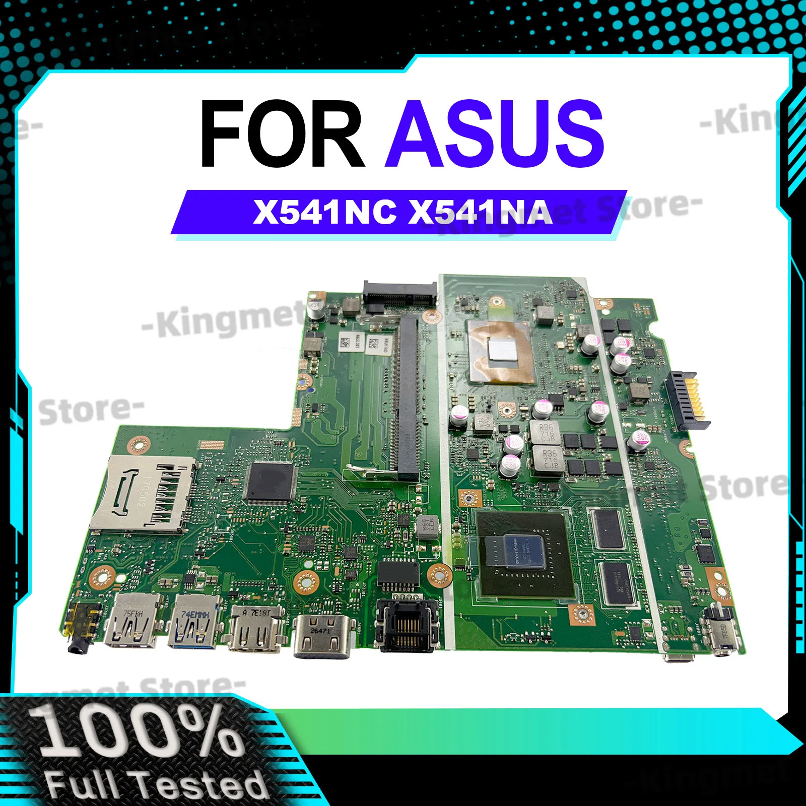 X541NC Laptop Motherboard For ASUS VivoBook X541NA R541N A541N X541N F541N Notebook Mainboard With N3350 N3450 N4200 CPU