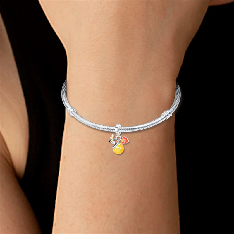 925 Sterling Silver Charms Bead Autumn Maple Sugar Dangle Fit Original Bracelet DIY Women Jewelry Gift