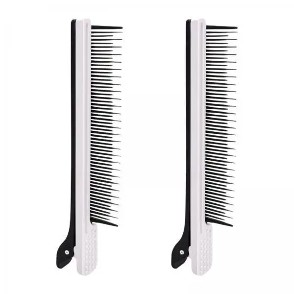 4x 2x Hairdressing Assistant Comb Hairpin Comb Coloring Styling Tool Perming Sectioning Clip Hairpin for Hair Styling Dyeing